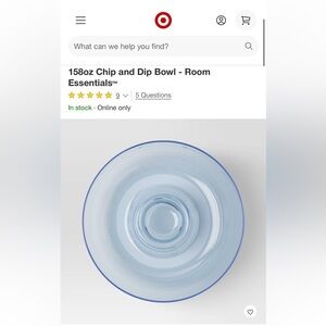 Brand new Bundle: 2PCS 158oz Chip and Dip Bowl Room Essentials